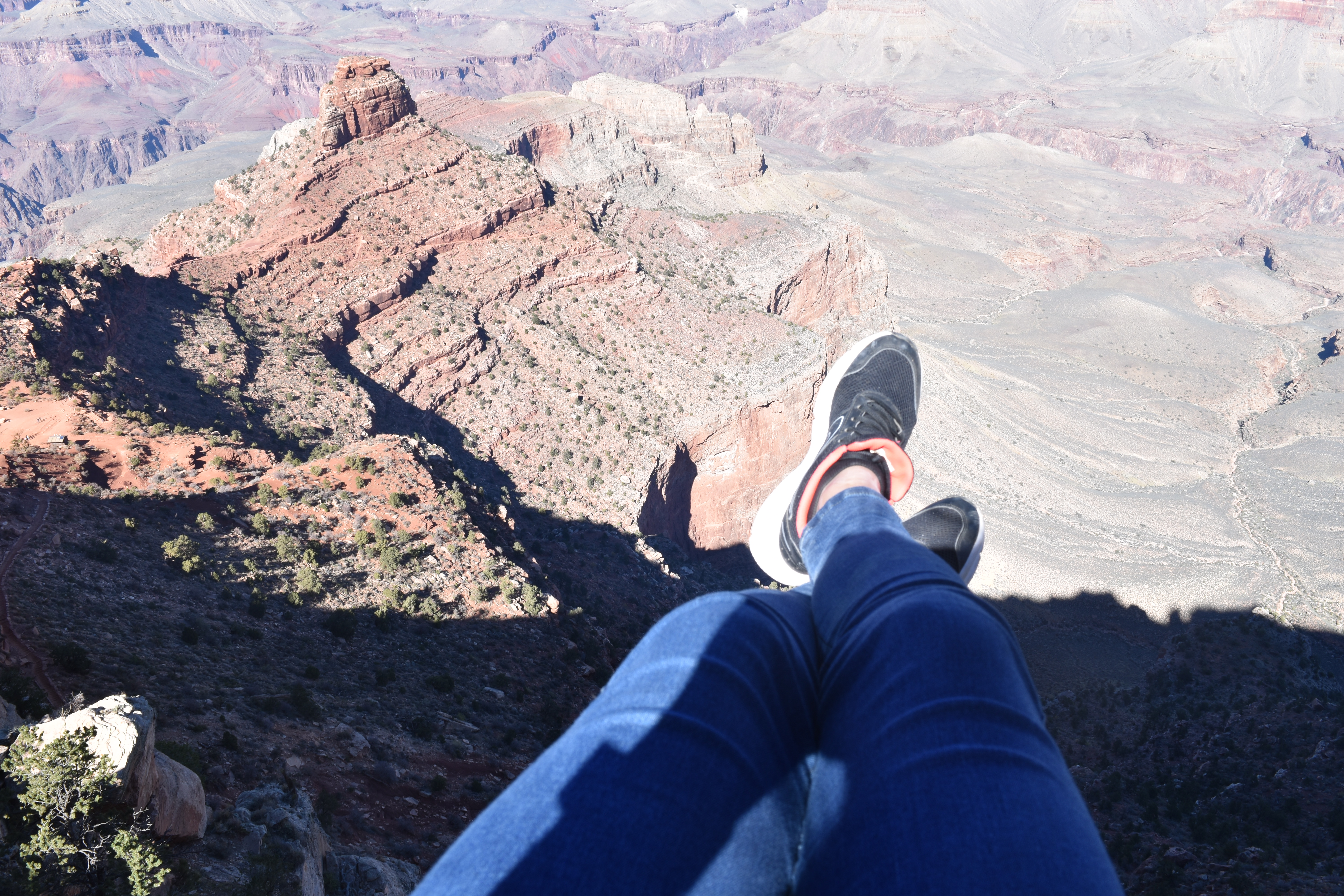 Füße baumeln Grand Canyon