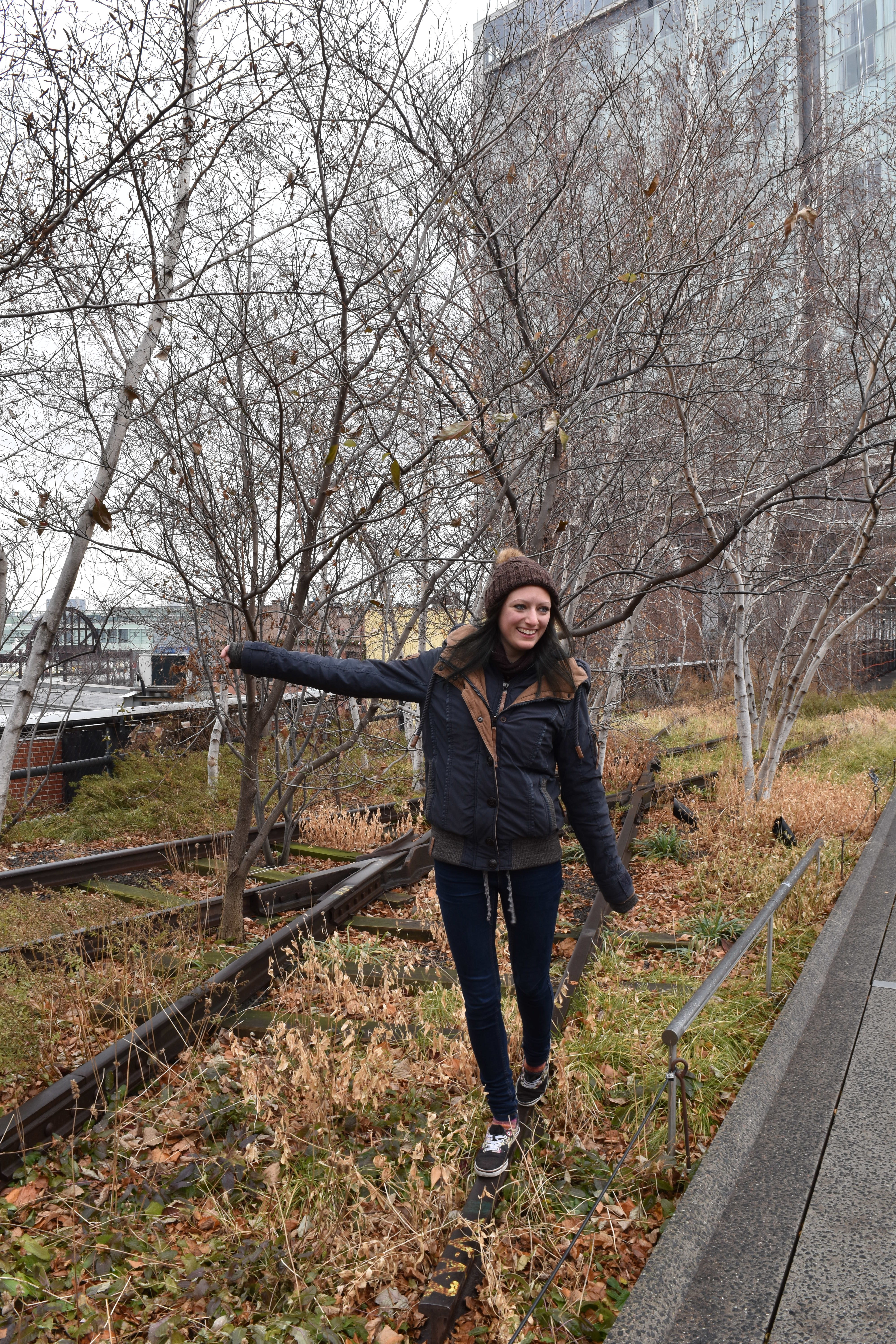 Spazieren auf Gleisen High Line